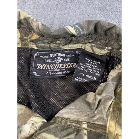 VTG Winchester Realtree Hardwood Camo Button Up Shirt Mens M Outdoor Hunting - Picture 6 of 8